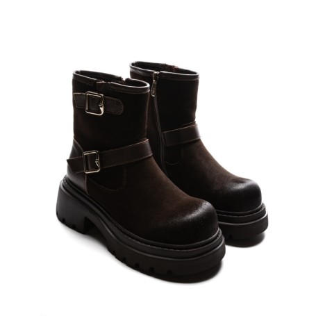 Ghete Dama din piele naturala 2810-2 BROWN | ADVANCER