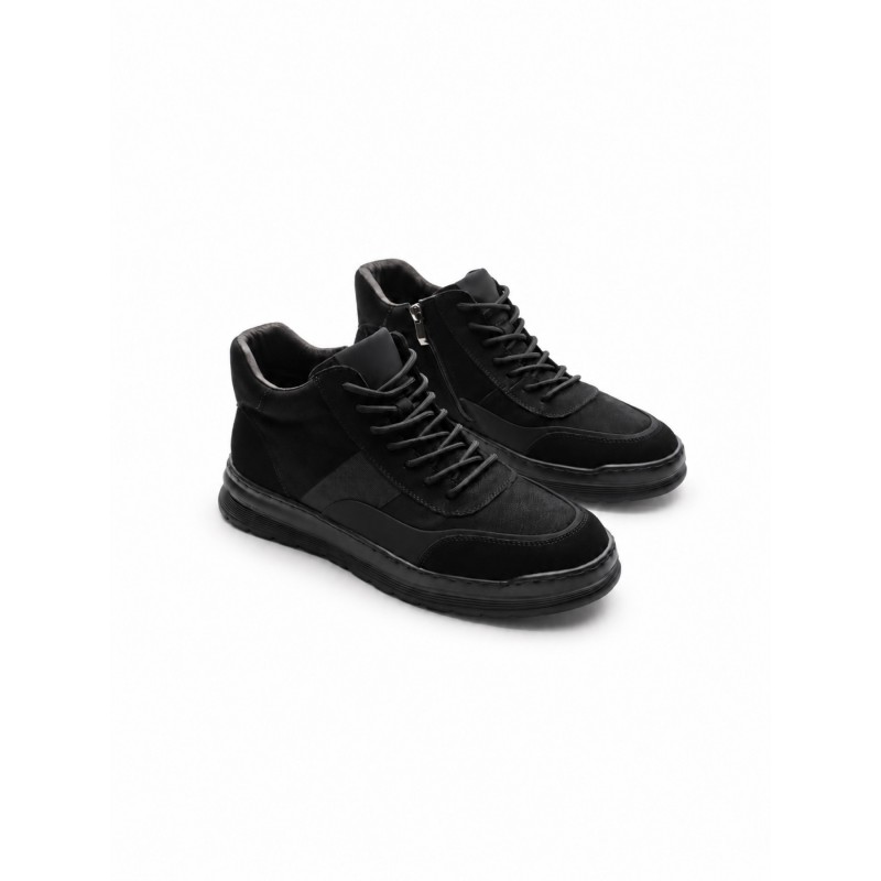 Ghete Barbati din piele naturala CM611R BLACK | ADVANCER