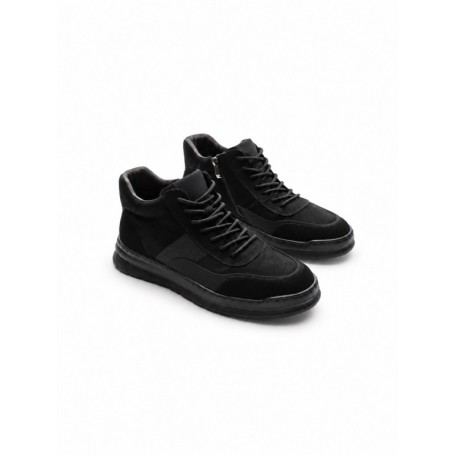 Ghete Barbati din piele naturala CM611R BLACK | ADVANCER