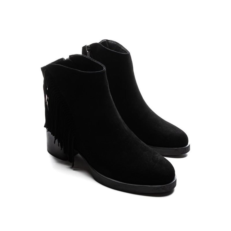 Ghete Dama din piele naturala 963-5 BLACK | ADVANCER