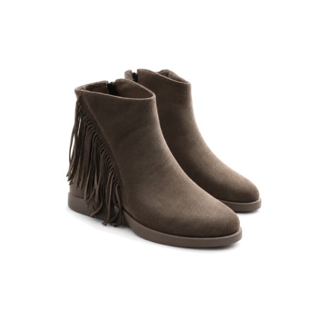 Ghete Dama din piele naturala 963-5 KHAKI | ADVANCER
