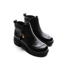 Ghete Dama din piele naturala 25808 BLACK | ADVANCER