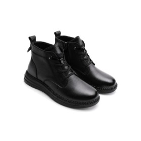 Ghete Dama din piele naturala 2586M BLACK | ADVANCER
