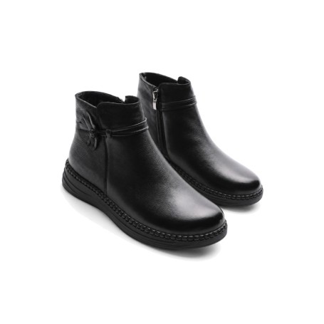 Ghete Dama din piele naturala 2587 BLACK | ADVANCER