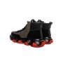 Ghete Barbati din piele naturala 1835 BLACK-KHAKI | ADVANCER