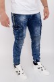 Pánske džínsy E9615 Modrá | Farfallina