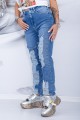 Dámske džínsy 8059 Modrá | Fashion