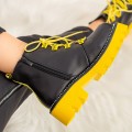 Dámska členková obuv WLAG2 Čierna-Žltá | Mei