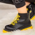 Dámska členková obuv WLAG2 Čierna-Žltá | Mei