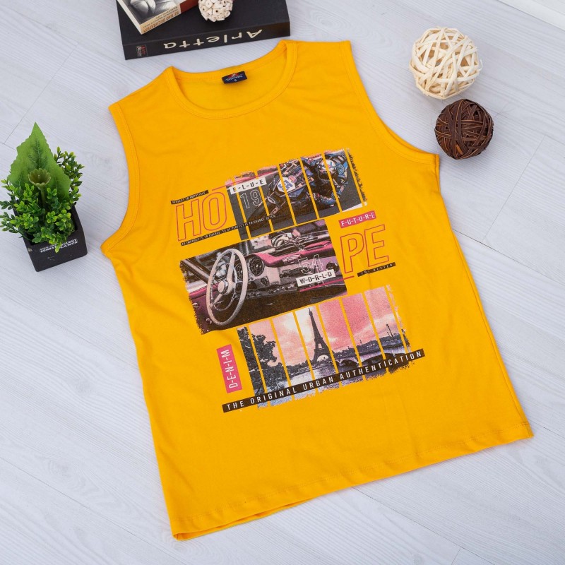Pánske tričko M004 Žltá | Fashion