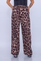 Dámske nohavice 12261 Leopard Hnedá | Fashion