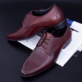 Pánska obuv z prírodnej kože QF576-K51 Červená | Stephano