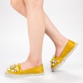 Dámske topánky na voľný čas L626 Žltá | Sweet Shoes