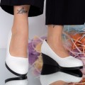Topánky na podpätku a platforme C92 Biely | Fashion