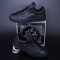 Chlapčenská športová obuv z prírodnej kože 90985S Čierna | F.Gerardo