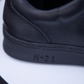 Chlapčenská športová obuv z prírodnej kože 90985S Čierna | F.Gerardo