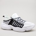 Pánske športové topánky 0551 Biely-Čierna | Mei