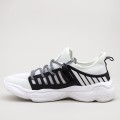 Pánske športové topánky 0551 Biely-Čierna | Mei