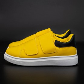 Pánske športové topánky B83 Žltá-Čierna » DCF68