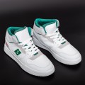 Pánske športové topánky 7025 Biely-Zelená | ABC