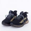 Pánske športové topánky A03-2 Čierna-Zlatý | Panter