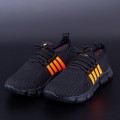 Pánske športové topánky 002 Čierna-Oranžová | Calsido