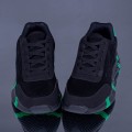Pánske športové topánky A19 Čierna-Zelená | Erin