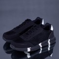 Pánske športové topánky A19 Čierna-Biely | Erin