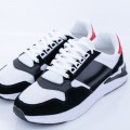 Pánske športové topánky SH112 Biely-Čierna | Fashion