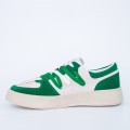 Pánske športové topánky D963 Béžová-Zelená | Se7en