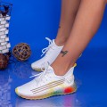 Dámska športová obuv YKQ210 Biely-Žltá | Mei