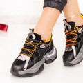 Dámska športová obuv SZ261 Čierna-Oranžová | Mei