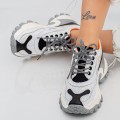 Dámska športová obuv SZ335 Biely-Čierna | Mei