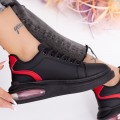 Dámska športová obuv XJ21 Čierna-Červená | Mei