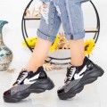 Dámske topánky na platforme 191 Čierna-Strieborná | Sport Fashion