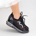 Dámske topánky na platforme SZ258 Čierna | Mei