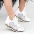 Dámske topánky na platforme SZ258 Biely | Mei