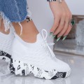Dámske topánky na platforme WL172 Biely | Mei