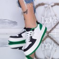 Dámske topánky na platforme WL230 Zelená | Mei