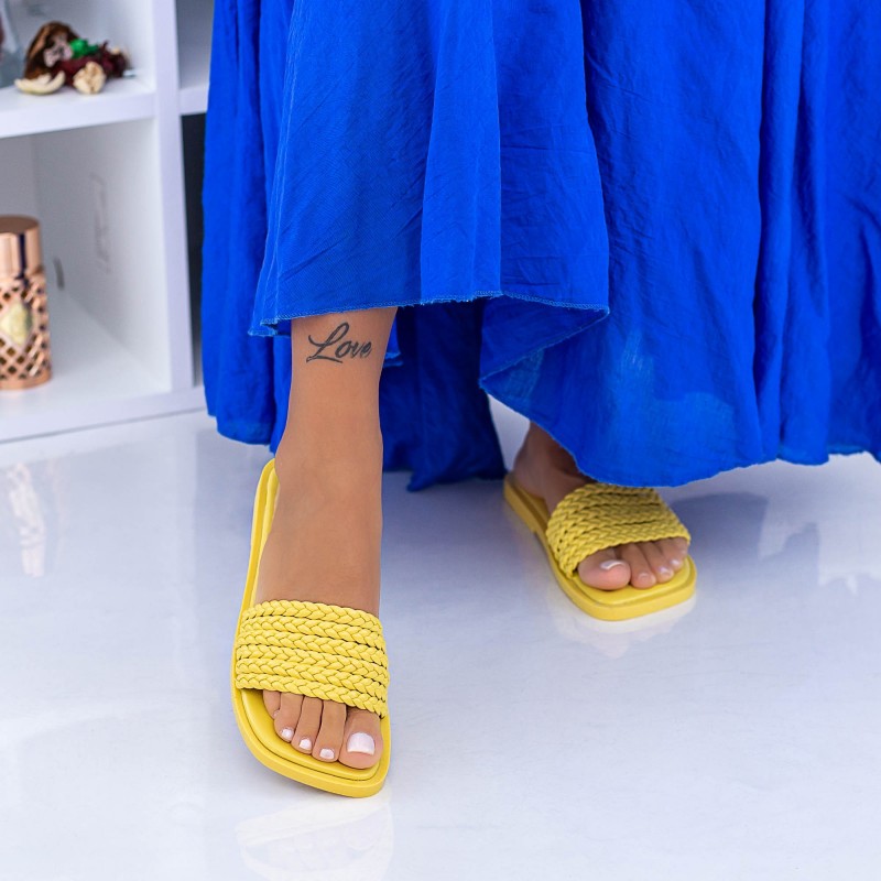 Dámske papuče WLQCZJ1 Žltá | Mei