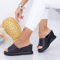 Dámske papuče s platformou WEN8 Čierna | Mei