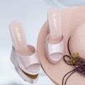 Dámske papuče s platformou HXS5 Šampanské | Mei