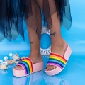 Dámske papuče s platformou X1 Ružová | Mei
