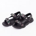 Pánske sandále 8115-7 Čierna-Zelená | Clowse