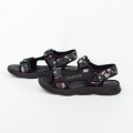 Pánske sandále 8115-7 Čierna-Zelená | Clowse