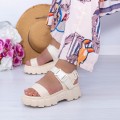 Dámske sandále NX132 Béžová | Mei
