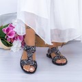 Dámske sandále XQJ5 Čierna | Mei