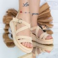 Dámske sandále YSD1 Béžová | Mei