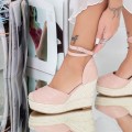 Dámske sandále na platforme LE219 Ružová | Mei