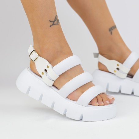 Dámske sandále na platforme ES3005 Biely » Exist